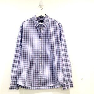 NWT Men's J Crew Button Down Collared Long Sleeved Shirt Sz L Casual Cotton